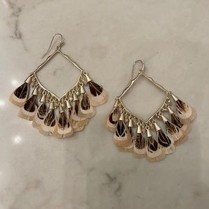 Kendra Scott Gold Feather Earrings
